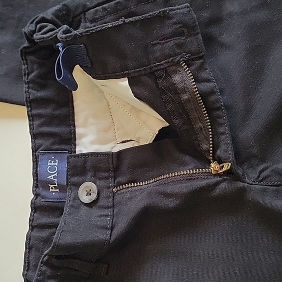 Children's PLACE Boy's uniform stretch Chino pants - black, size 7 - Picture 5 of 8